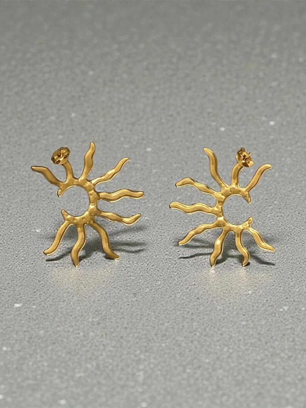 18 carat gold plated boho earrings